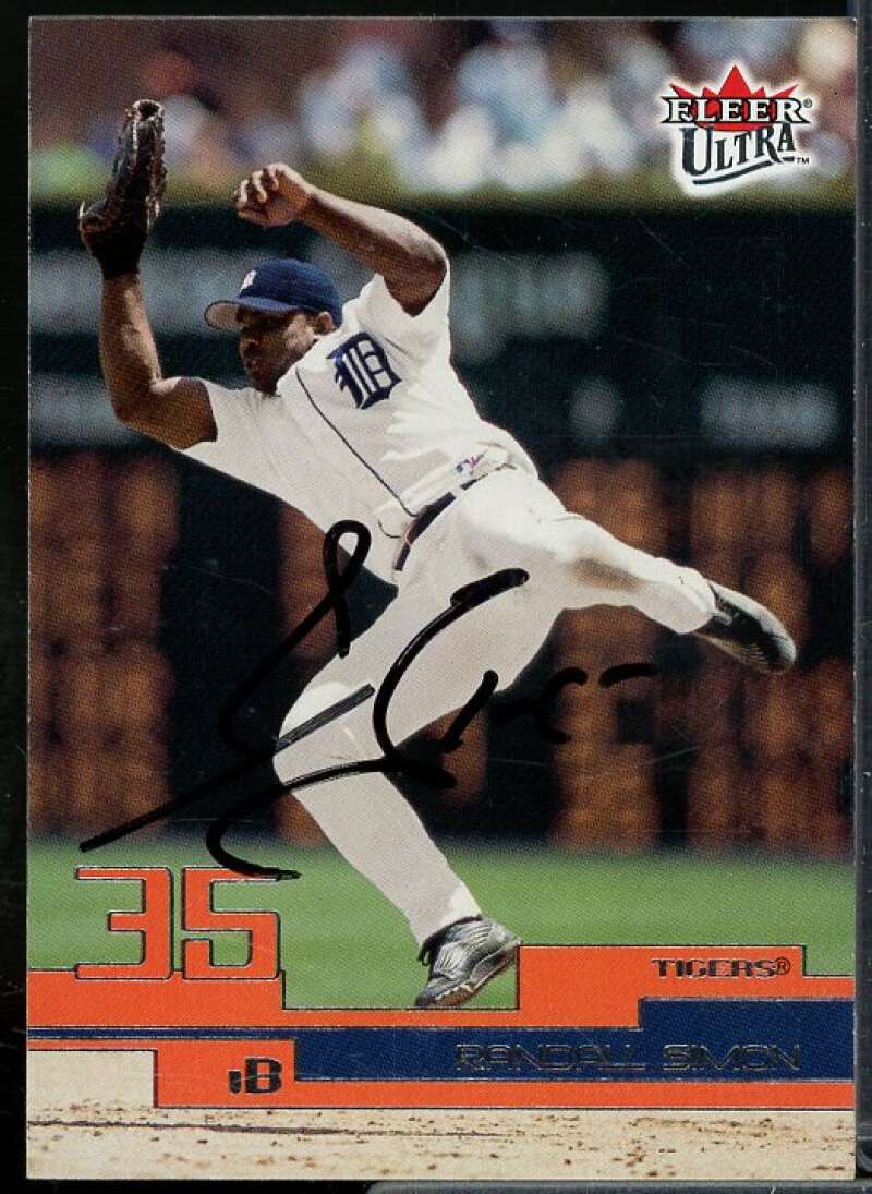 Randall Simon In Person Autograph Card 2003 Ultra #142  Image 1