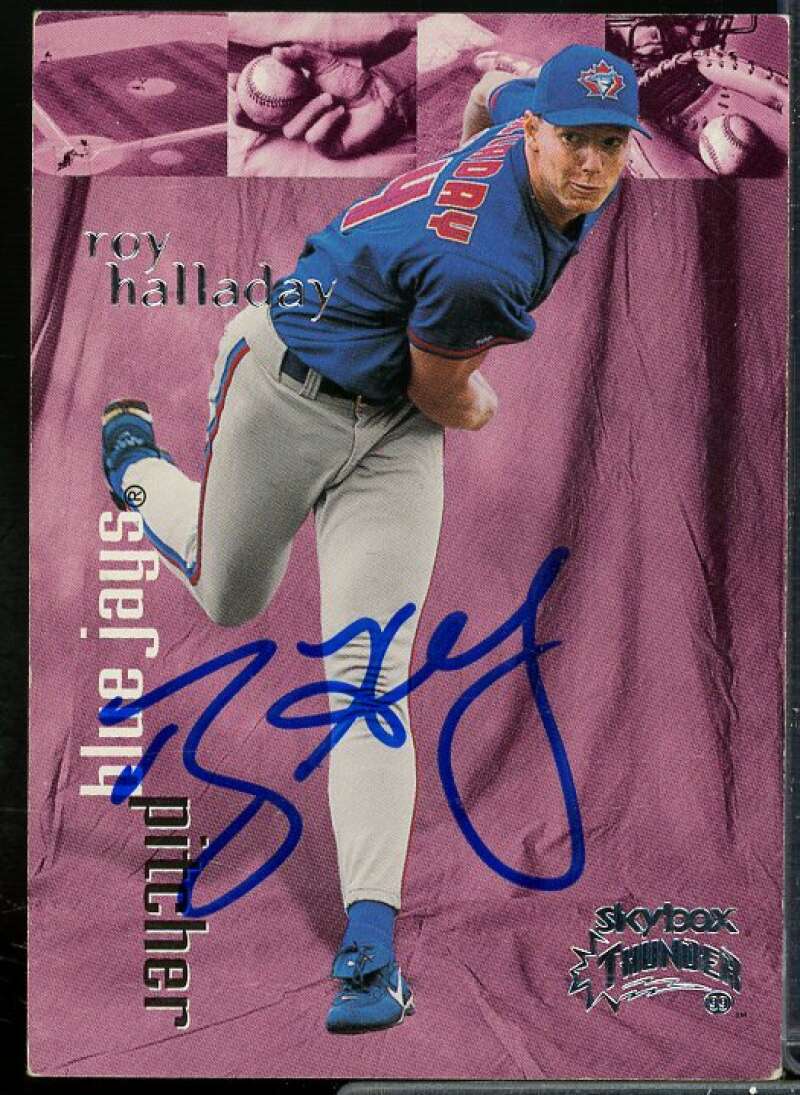 Roy Halladay In Person Autograph Card 1999 SkyBox Thunder #253  Image 1