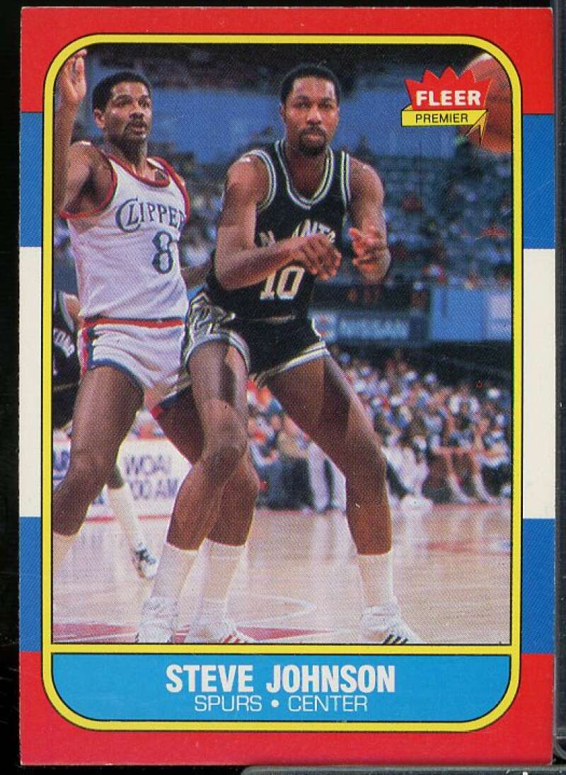 Steve Johnson Rookie Card 1986-87 Fleer #55  Image 1