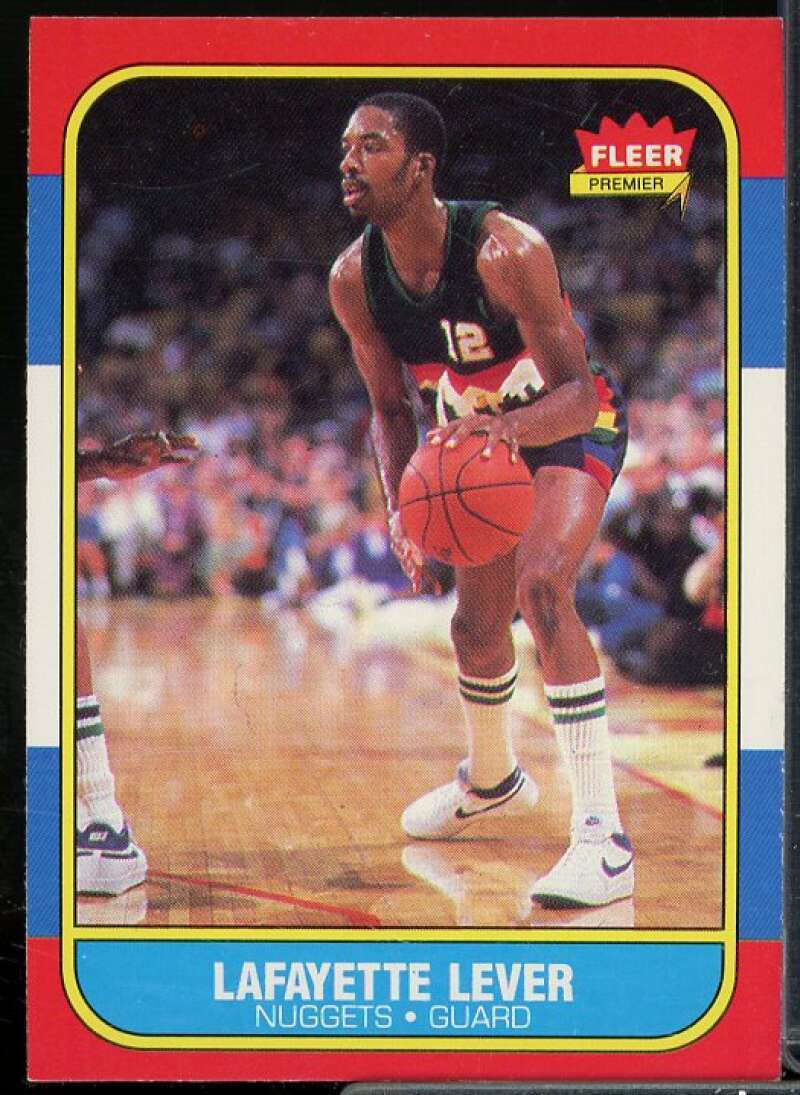 Lafayette Lever Rookie Card 1986-87 Fleer #63  Image 1