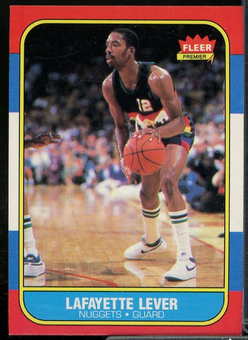 Lafayette Lever Rookie Card 1986-87 Fleer #63  Image 1