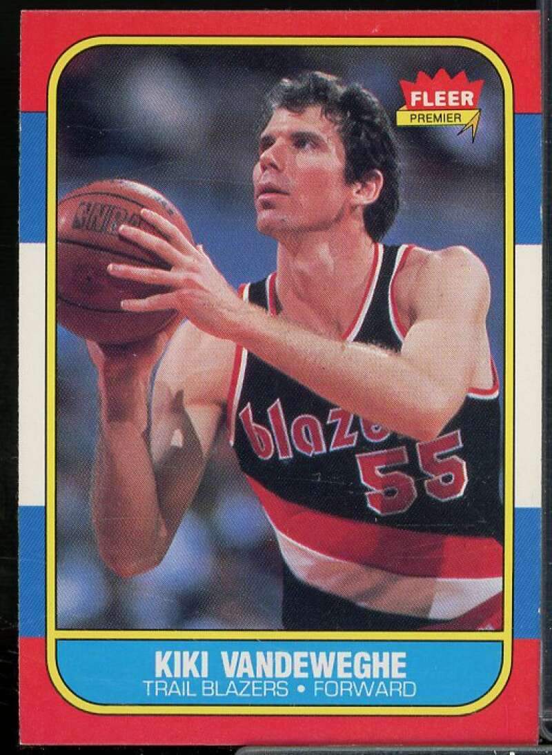 Kiki Vandeweghe Rookie Card 1986-87 Fleer #117  Image 1