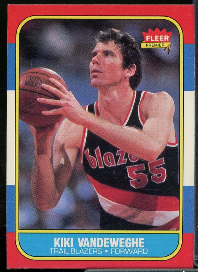 Kiki Vandeweghe Rookie Card 1986-87 Fleer #117  Image 1