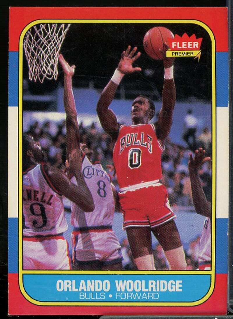 Orlando Woolridge Rookie Card 1986-87 Fleer #130  Image 1