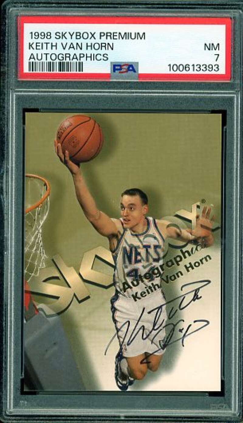 Keith Van Horn Card 1998-99 SkyBox Premium Autographics PSA 7 Image 1