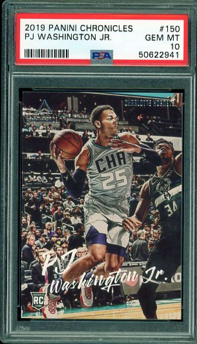 PJ Washington Jr. Rookie Card 2019-20 Panini Chronicles #150 PSA 10 Image 1