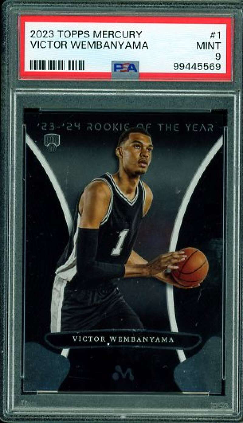 Victor Wembanyama Rookie Card 2023-24 Topps Mercury #1 PSA 9 Image 1