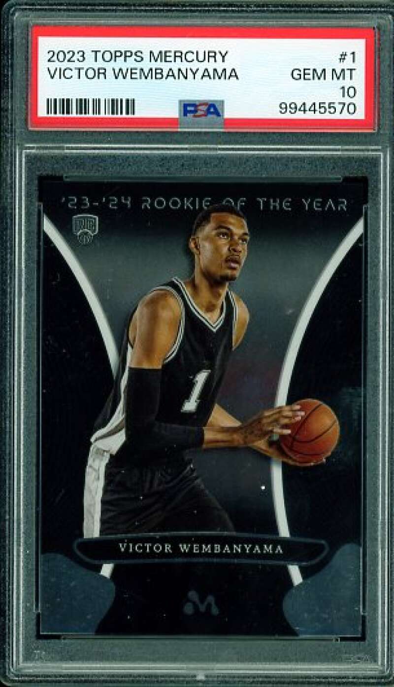 Victor Wembanyama Rookie Card 2023-24 Topps Mercury #1 PSA 10 Image 1