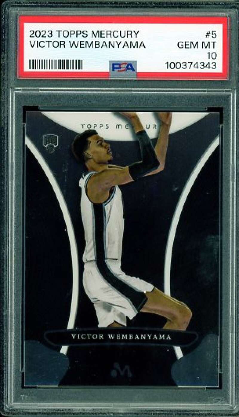 Victor Wembanyama Rookie Card 2023-24 Topps Mercury #5 PSA 10 Image 1