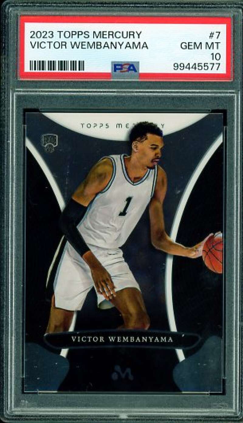 Victor Wembanyama Rookie Card 2023-24 Topps Mercury #7 PSA 10 Image 1