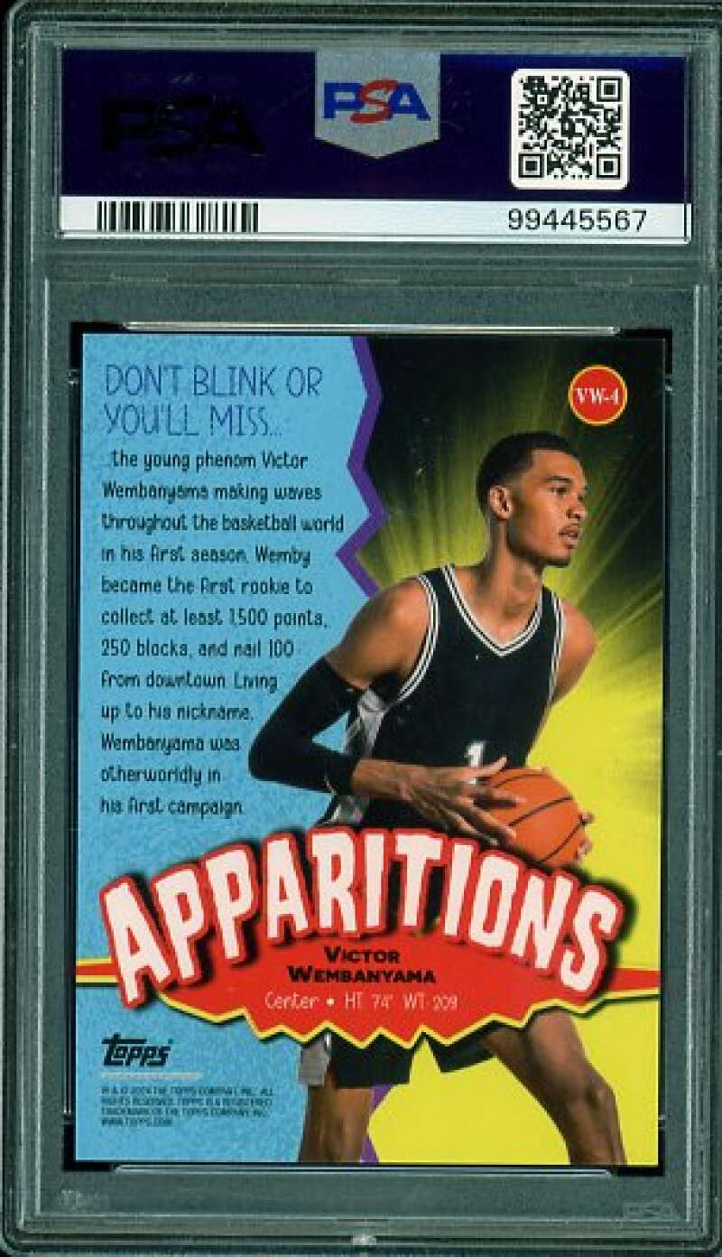 Victor Wembanyama Rookie 2023-24 Topps Mercury Insert (pop 4) (99/99) #VW4 PSA 9 Image 2