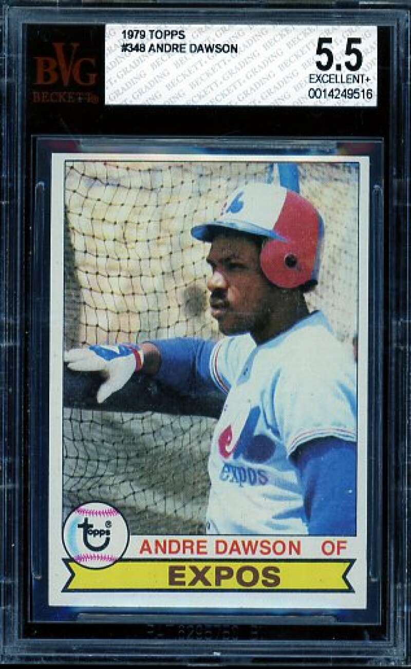 Andre Dawson Card 1979 Topps #348 PSA 5.5 Image 1