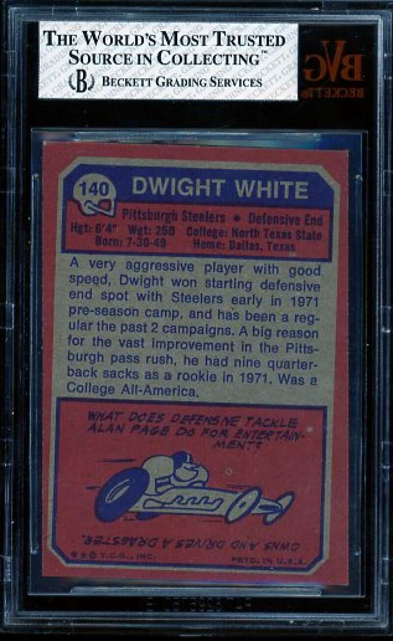 Dwight White Card 1973 Topps #140 BVG 4.5 Image 2