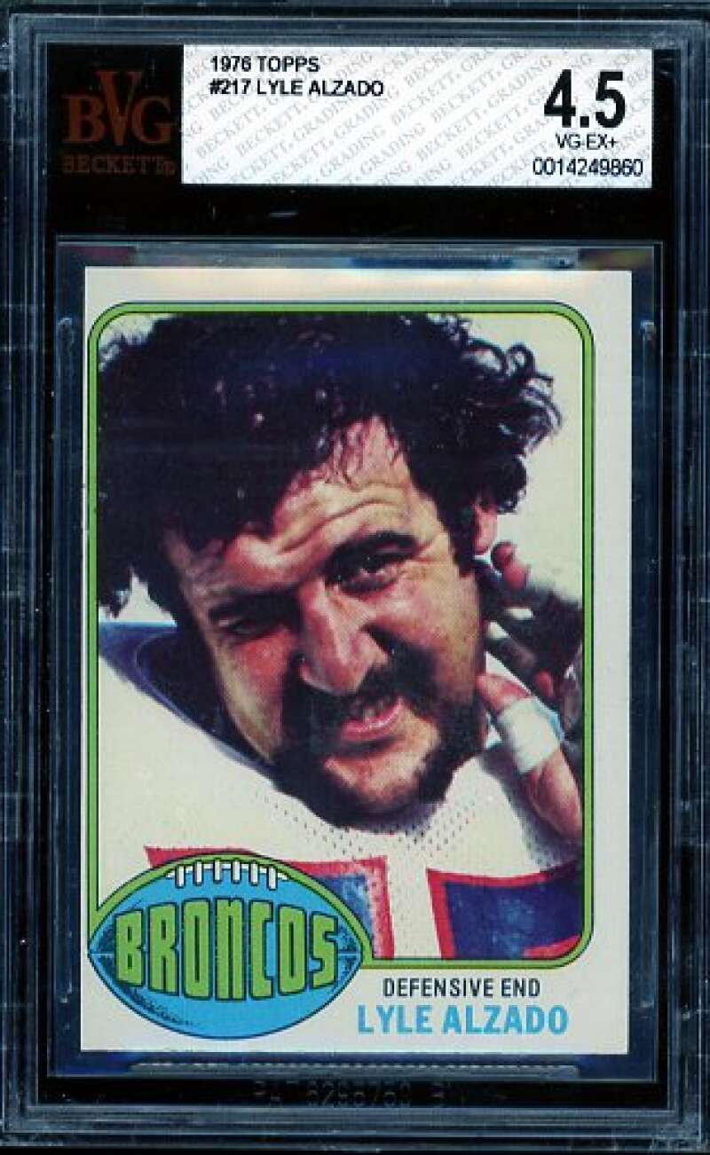 Lyle Alzado Card 1976 Topps #217 BVG 4.5 Image 1