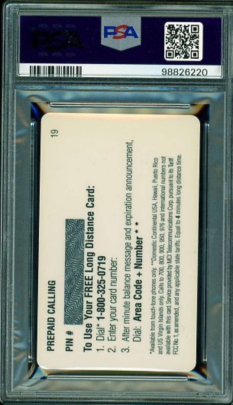 Terrell Davis Rookie 1995 Signature Rookies AU Phonex #19 PSA/DNA Cert 7 Auto Image 2