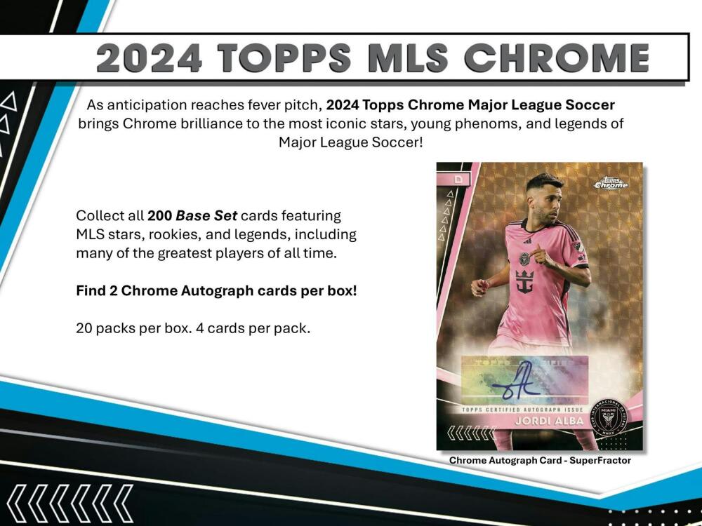 2024 Topps MLS Major League Soccer Chrome Hobby Box Image 4