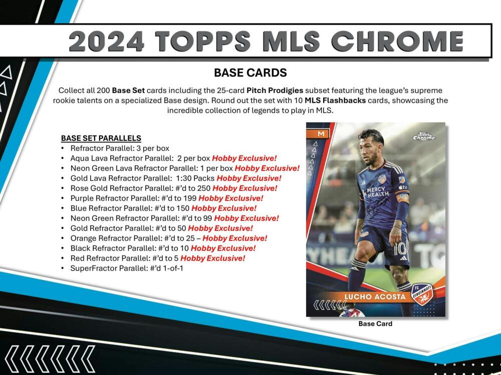 2024 Topps MLS Major League Soccer Chrome Hobby Box Image 5