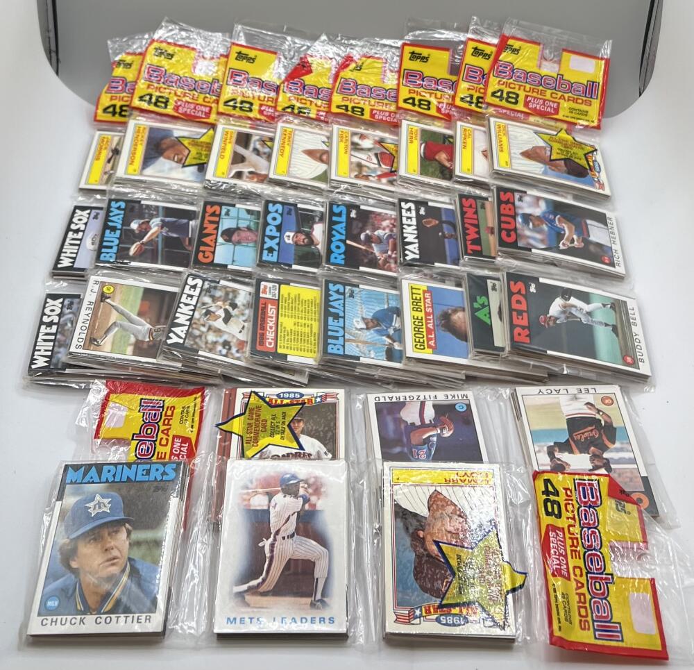 (10) 1986 Topps Rack Pack Baseball Lot  Image 2