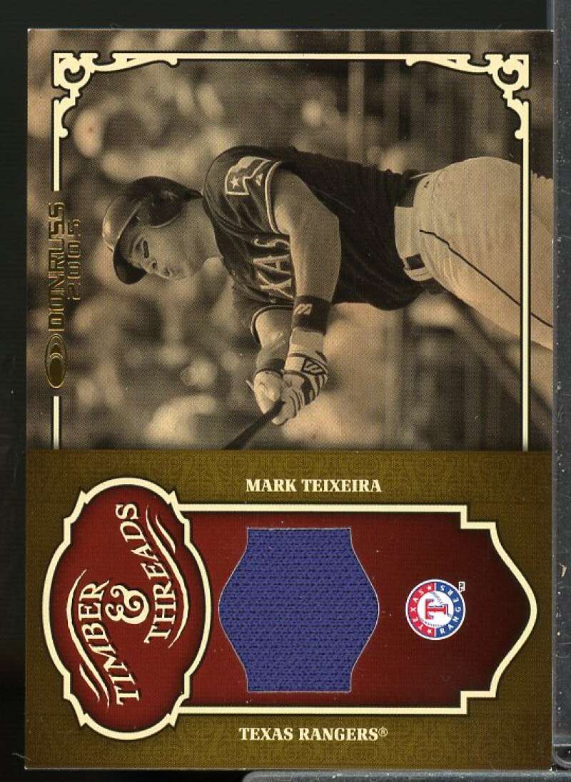 Mark Teixeira Card 2005 Donruss Timber and Threads Jersey #28  Image 1