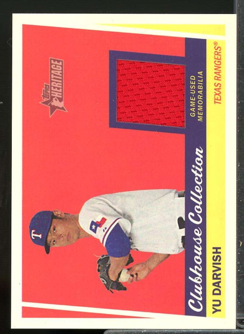 Yu Darvish Card 2016 Topps Heritage Clubhouse Collection Relics #CCRYD  Image 1