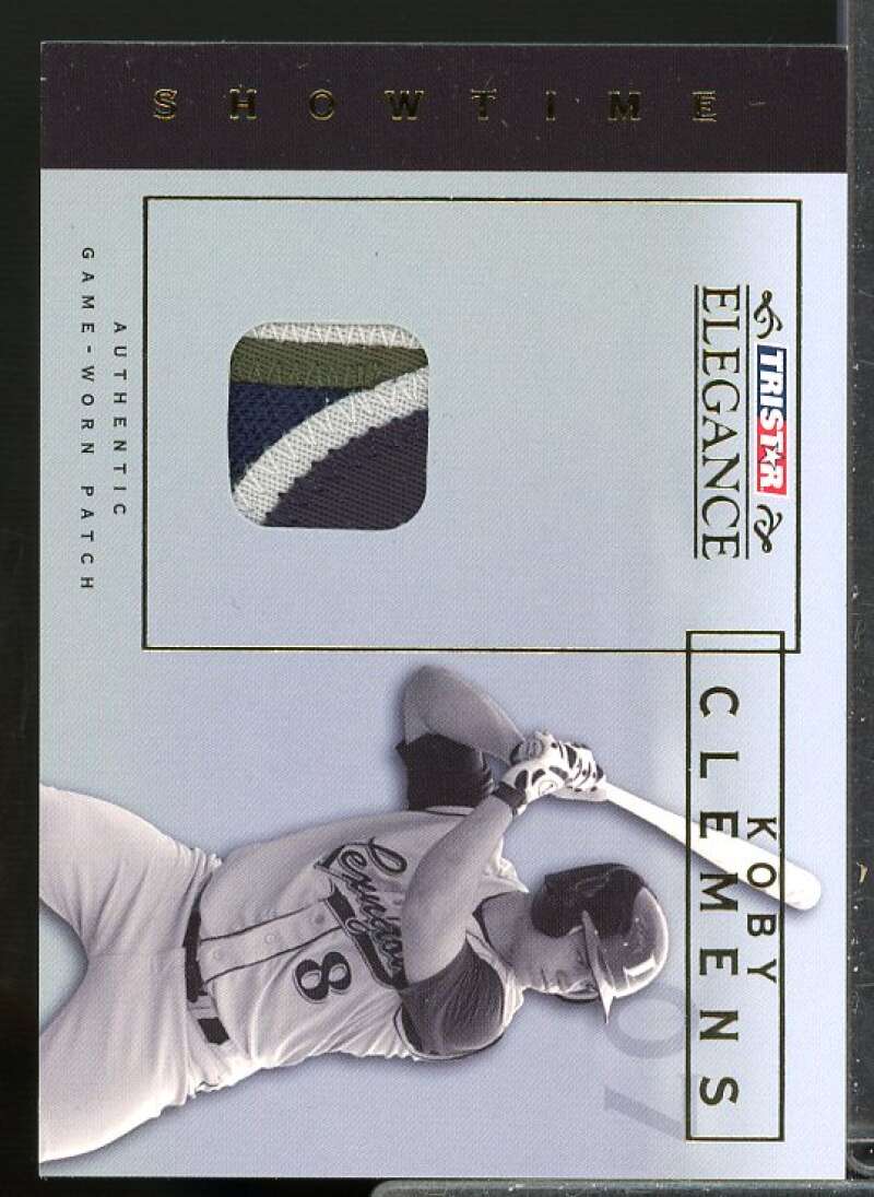 Koby Clemens Card 2007 TRISTAR Elegance Showtime Game Used Patch #KC  Image 1