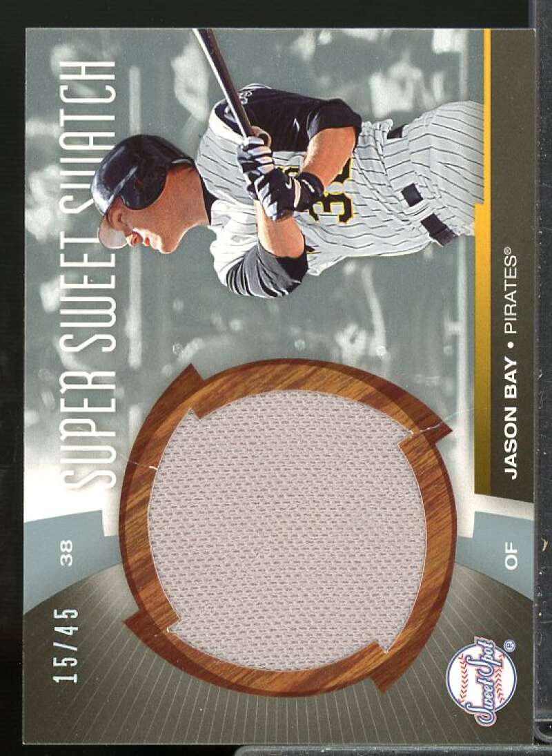 Jason Bay Jersey Card 2006 Sweet Spot Super Sweet Swatch Platinum #SWJB  Image 1