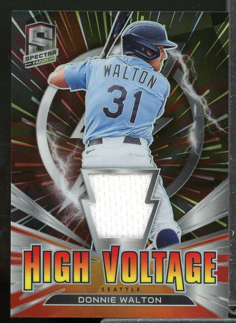 Donnie Walton Card 2021 Panini Spectra High Voltage Jerseys Hyper #17  Image 1
