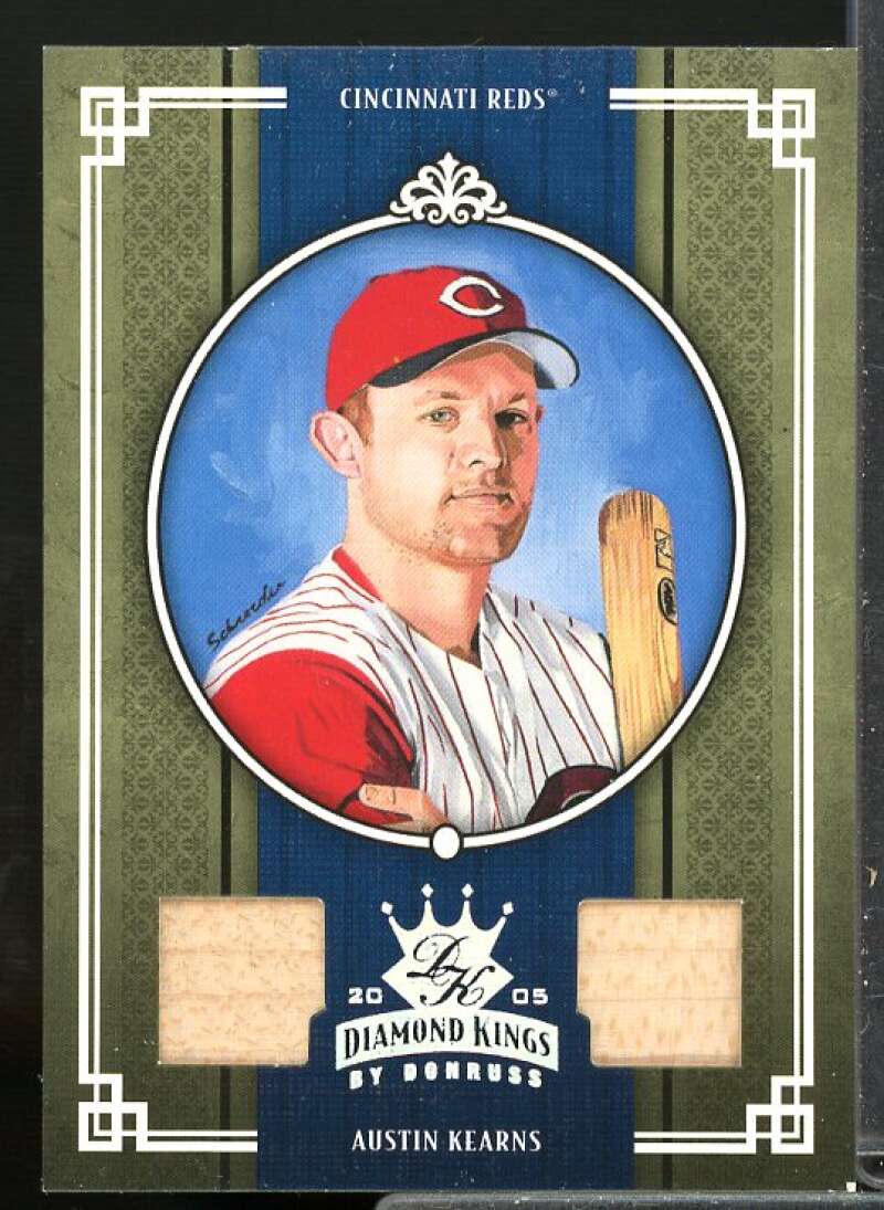 Austin Kearns Bat /100 2005 Diamond Kings Materials Crowning Moment Silver #70  Image 1