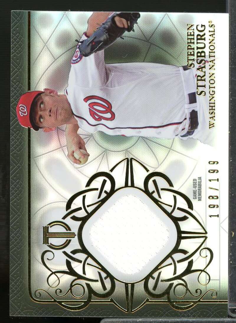 Stephen Strasburg Card 2015 Topps Tribute Jersey Relics #TRSS  Image 1