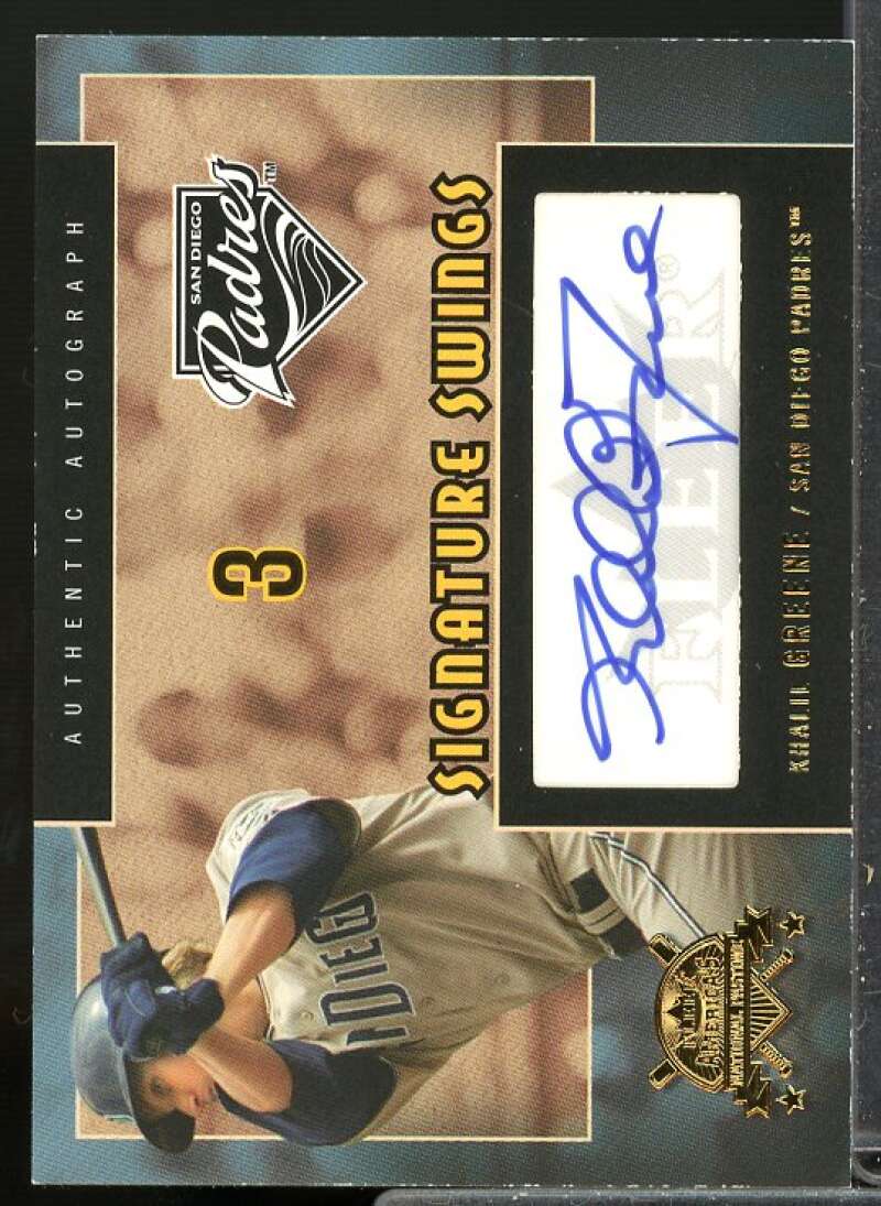 Khalil Greene/199 Rookie 2005 National Pastime Signature Swings Auto Gold #KG  Image 1