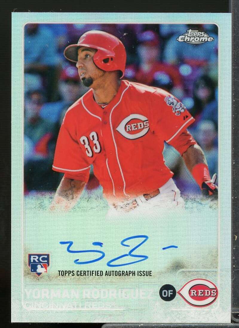 Yorman Rodriguez Rookie 2015 Topps Chrome Rookie Autographs Refractors #ARYR  Image 1