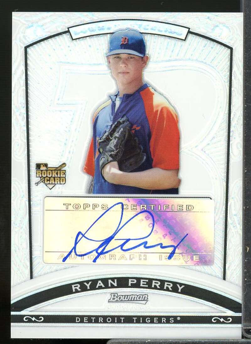 Ryan Perry Rookie Card 2009 Bowman Sterling Autographs Refractors #RP  Image 1