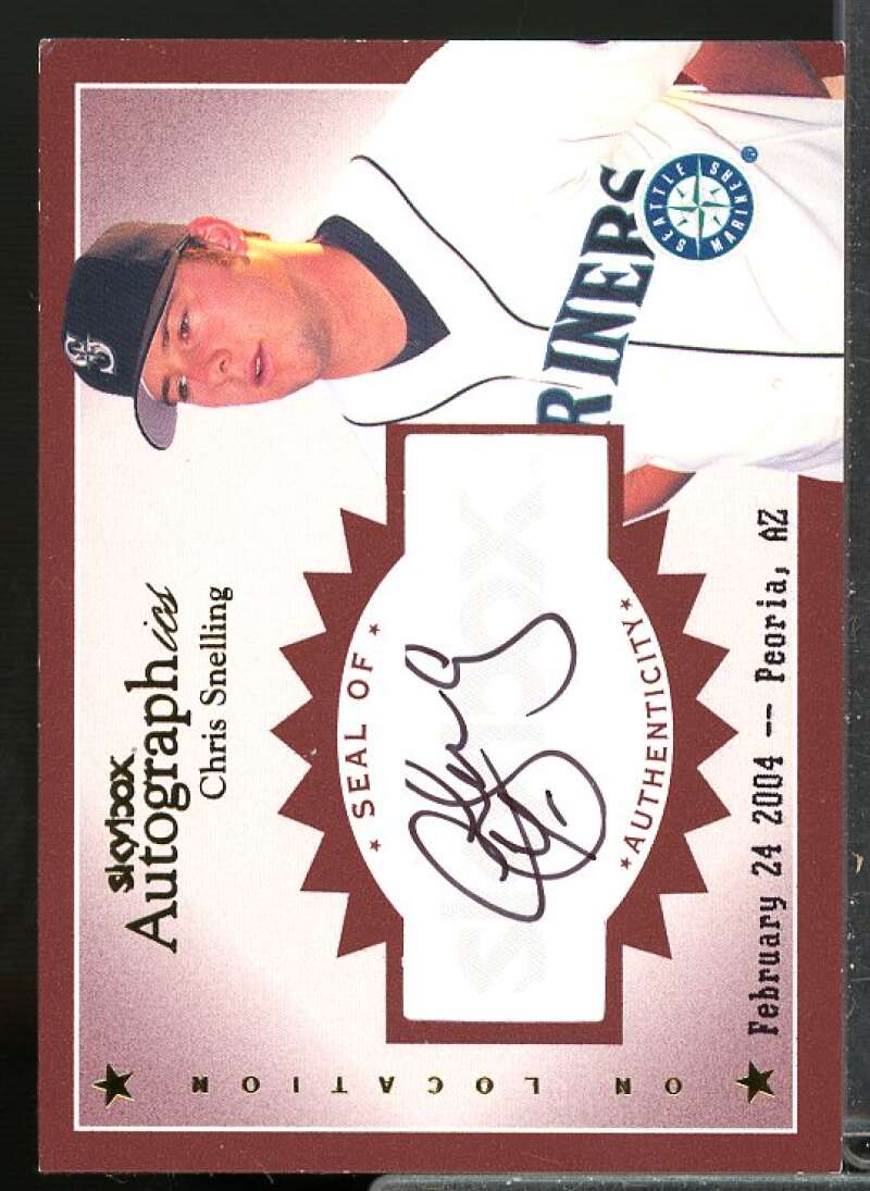 Chris Snelling Rookie Card 2004 SkyBox Autographics Signatures On Location #CS1  Image 1