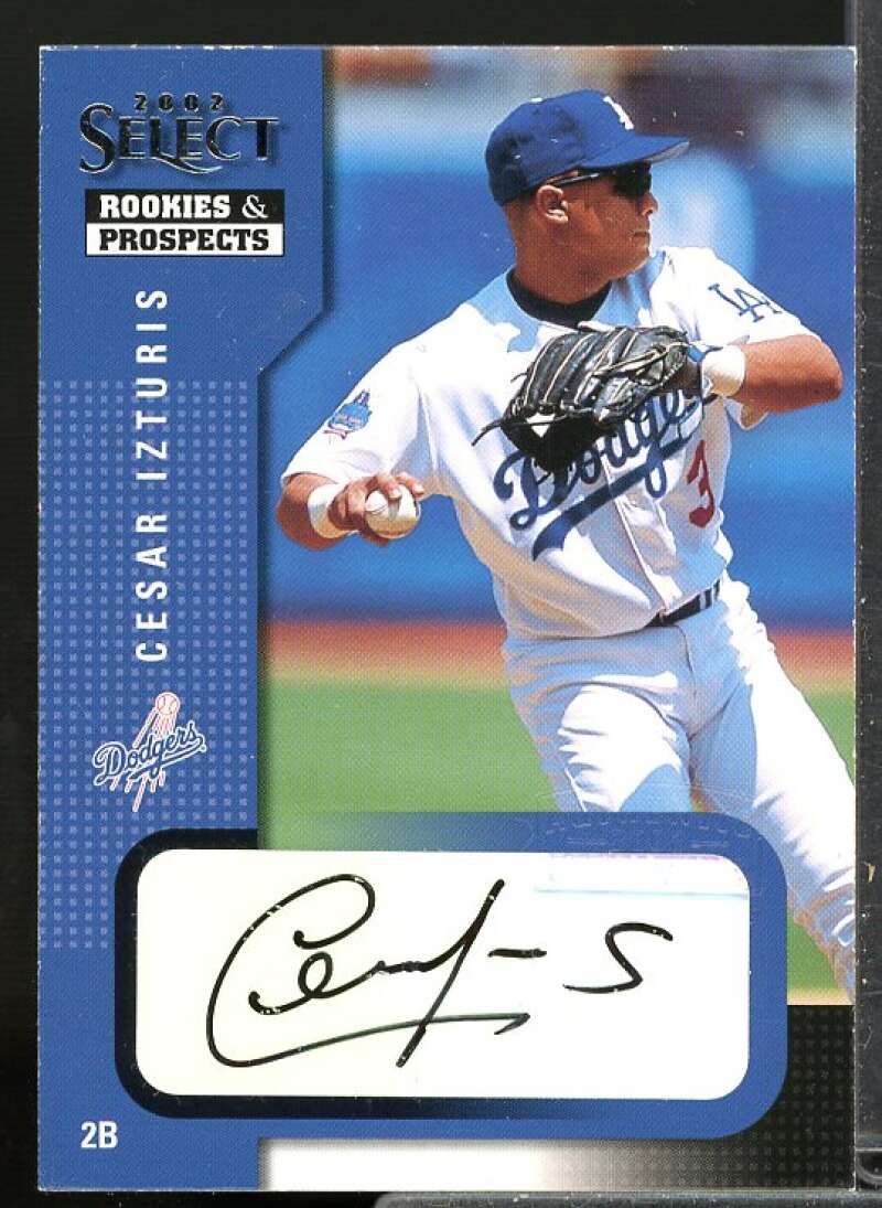 Cesar Izturis/Black Autograph Rookie Card 2002 Select Rookies and Prospects #19  Image 1