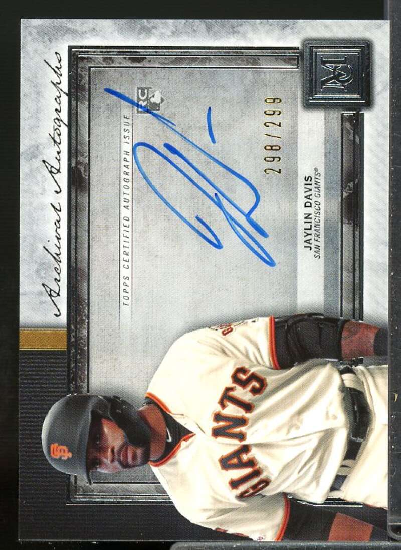 Jaylin Davis Rookie 2020 Topps Museum Collection Archival Autographs #AAJAY  Image 1