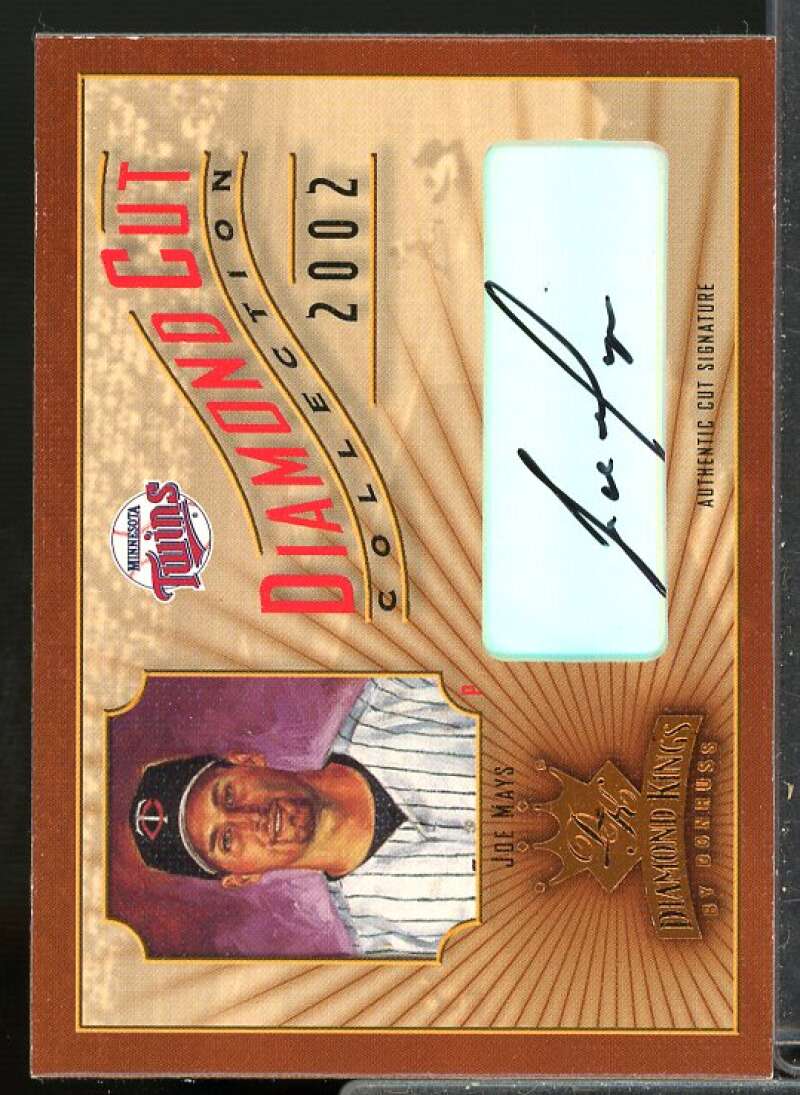 Joe Mays /500 Rookie Card 2002 Diamond Kings Diamond Cut Collection Auto #DC6  Image 1