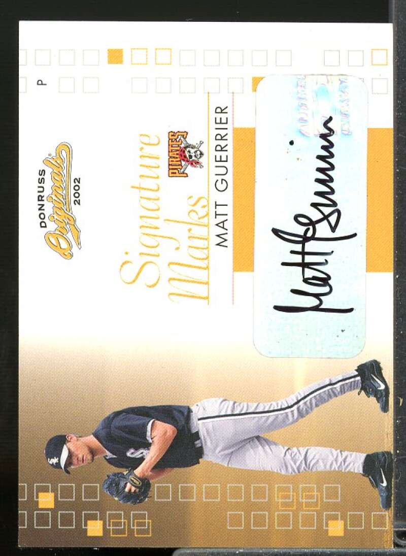 Matt Guerrier/200 Rookie Card 2002 Donruss Originals Signature Marks Auto #41  Image 1