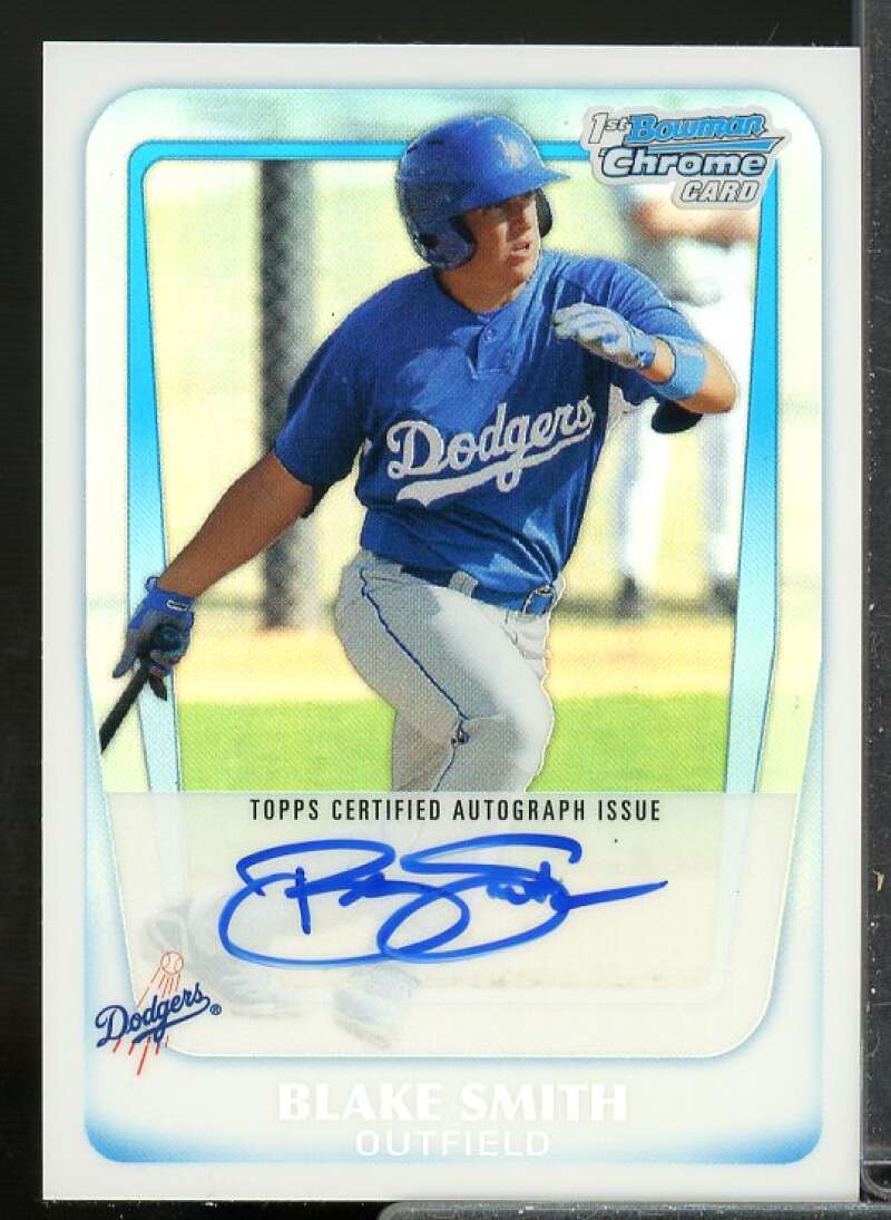 Blake Smith Rookie 2011 Bowman Chrome Prospect Autographs Refractors #BCP91  Image 1
