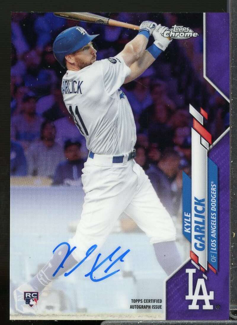 Kyle Garlick Rookie 2020 Topps Chrome Rookie Autographs Purple Refractors #RAKG  Image 1