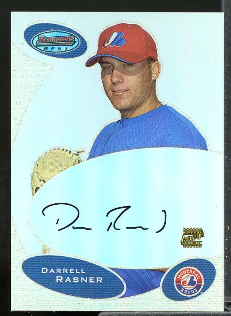 Darrell Rasner FY AU Rookie Card 2003 Bowman's Best Rookie Auto #DR  Image 1