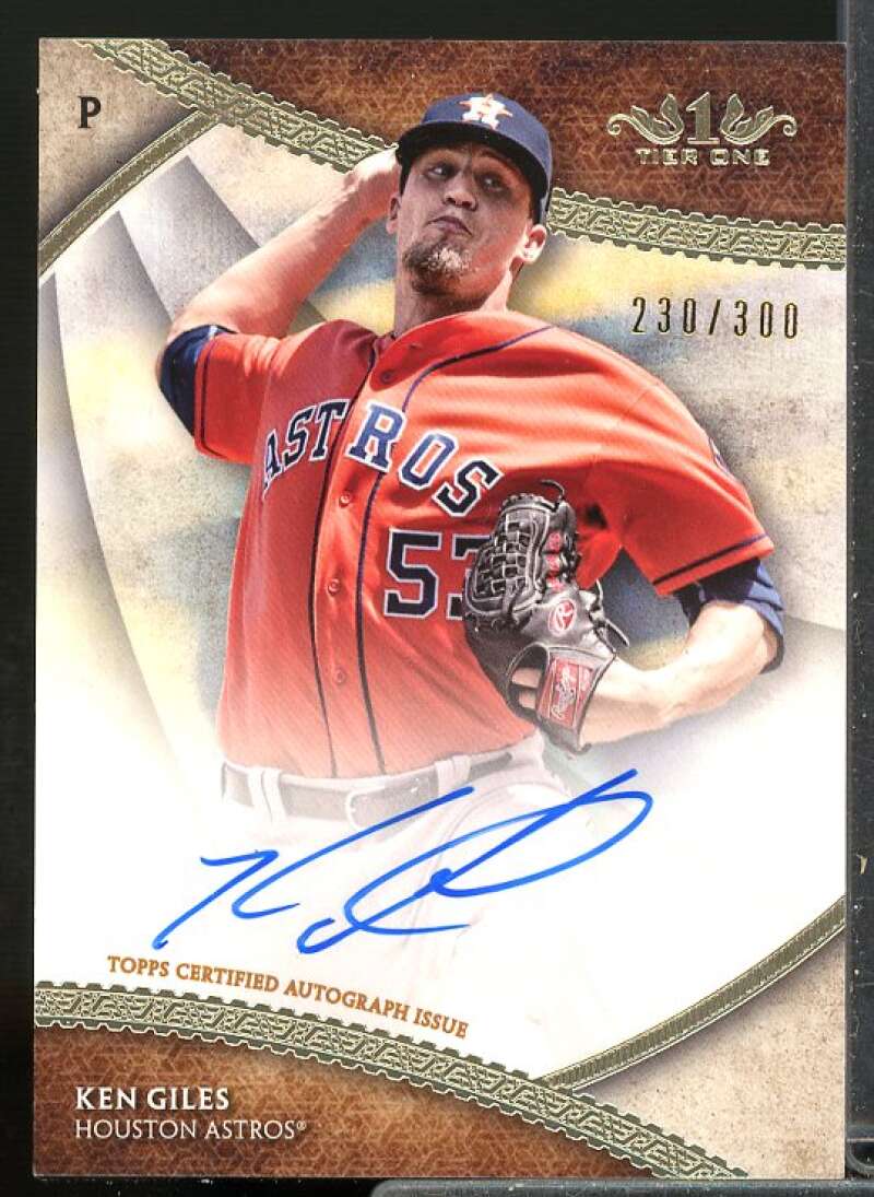 Ken Giles/300 Rookie Card 2017 Topps Tier One Break Out Autographs #BOAKG  Image 1