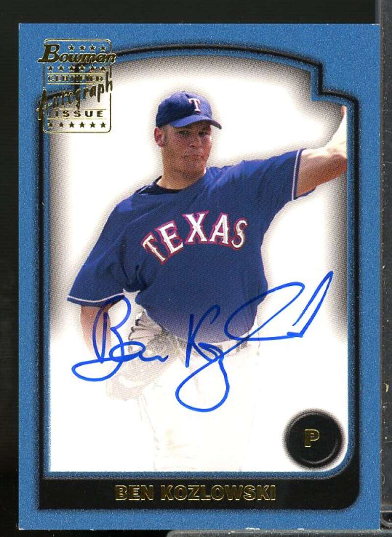 Ben Kozlowski A Rookie Card 2003 Bowman Signs of the Future Auto #BK  Image 1