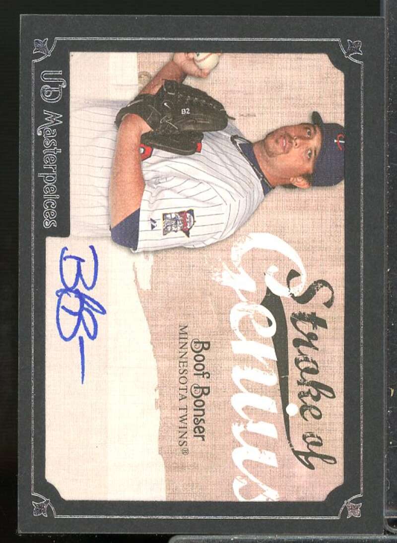 Boof Bonser Rookie Card 2007 UD Masterpieces Stroke of Genius Signatures #BO  Image 1