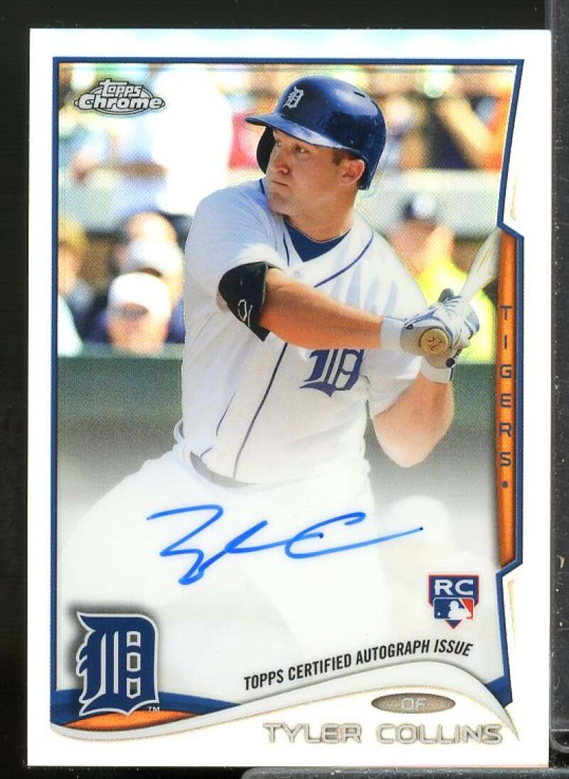 Tyler Collins Rookie Card 2014 Topps Chrome Rookie Autographs Refractors #59  Image 1