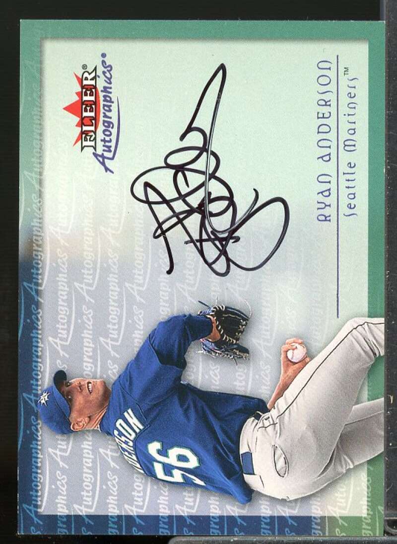 Ryan Anderson Card 2001 Fleer Autographics #3  Image 1