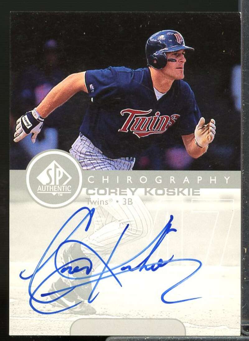 Corey Koskie Rookie Card 1999 SP Authentic Chirography Autograph #CK  Image 1