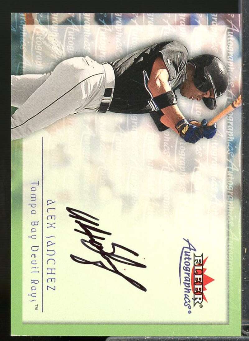 Alex Sanchez Card 2001 Fleer Autographics #89  Image 1