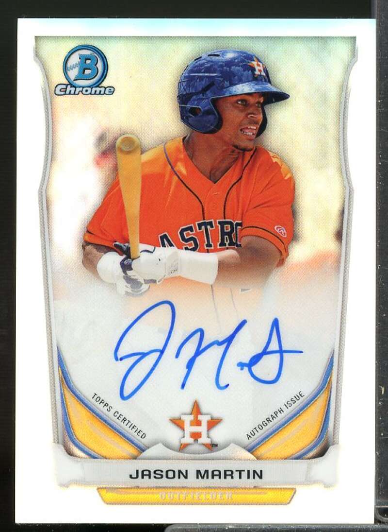 Jason Martin Rookie 2014 Bowman Chrome Prospect Autographs Refractors #BCAPJMA  Image 1