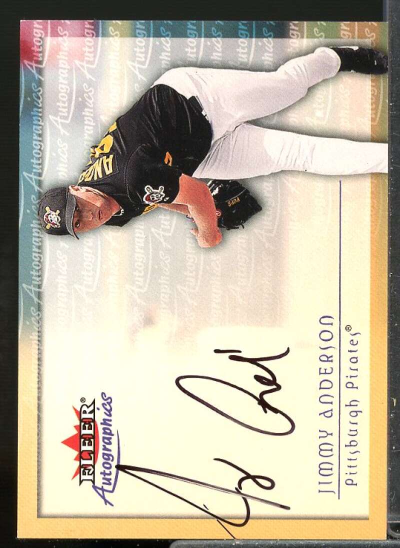 Jimmy Anderson Card 2001 Fleer Autographics #2  Image 1