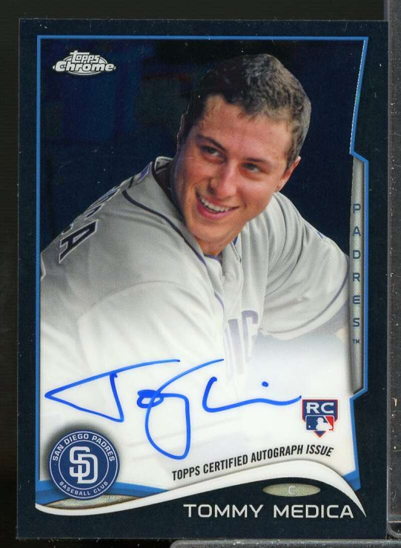 Tommy Medica Rookie 2014 Topps Chrome Rookie Autographs Black Refractors #198  Image 1